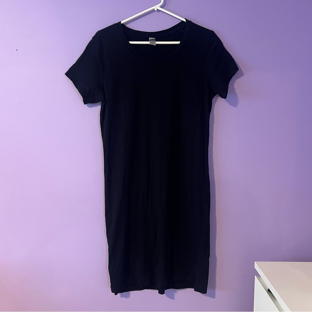 Alternative Black T-Shirt Shift Dress